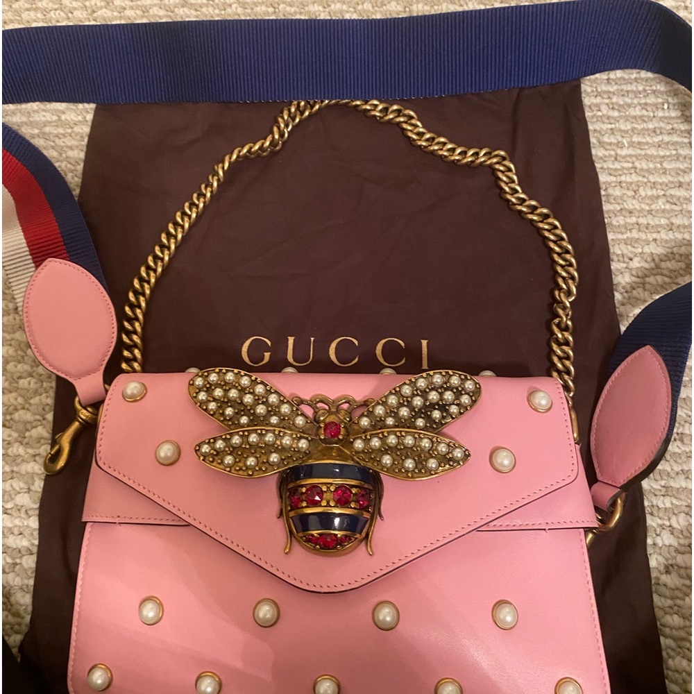 Gucci Queen Margaret Broadway Shoulder Bag Black